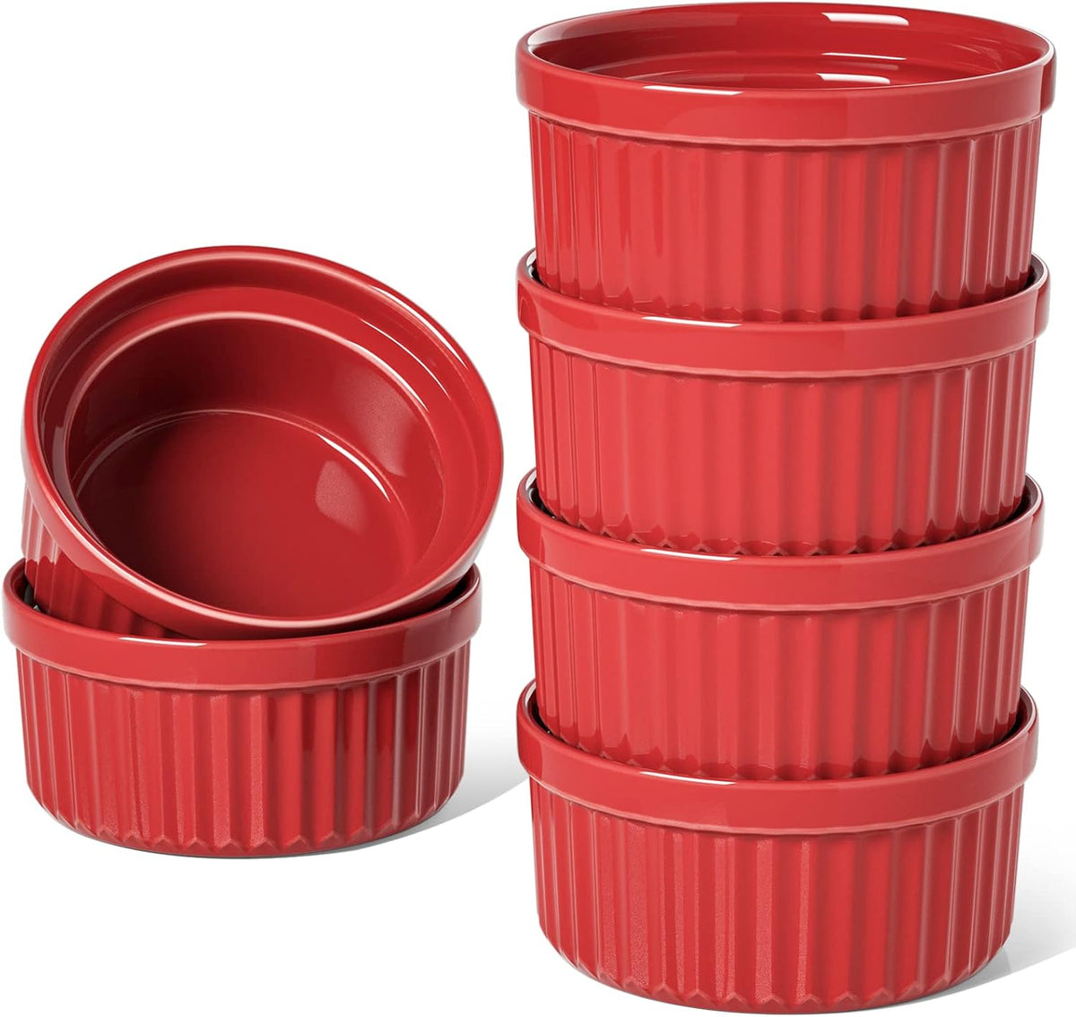 LE TAUCI Sauce Cups 2 OZ, Set of 6, White