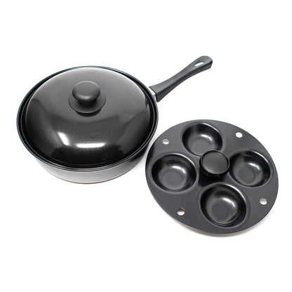 Norpro Nonstick 4-Egg Poacher Skillet with Removable Poaching Frame