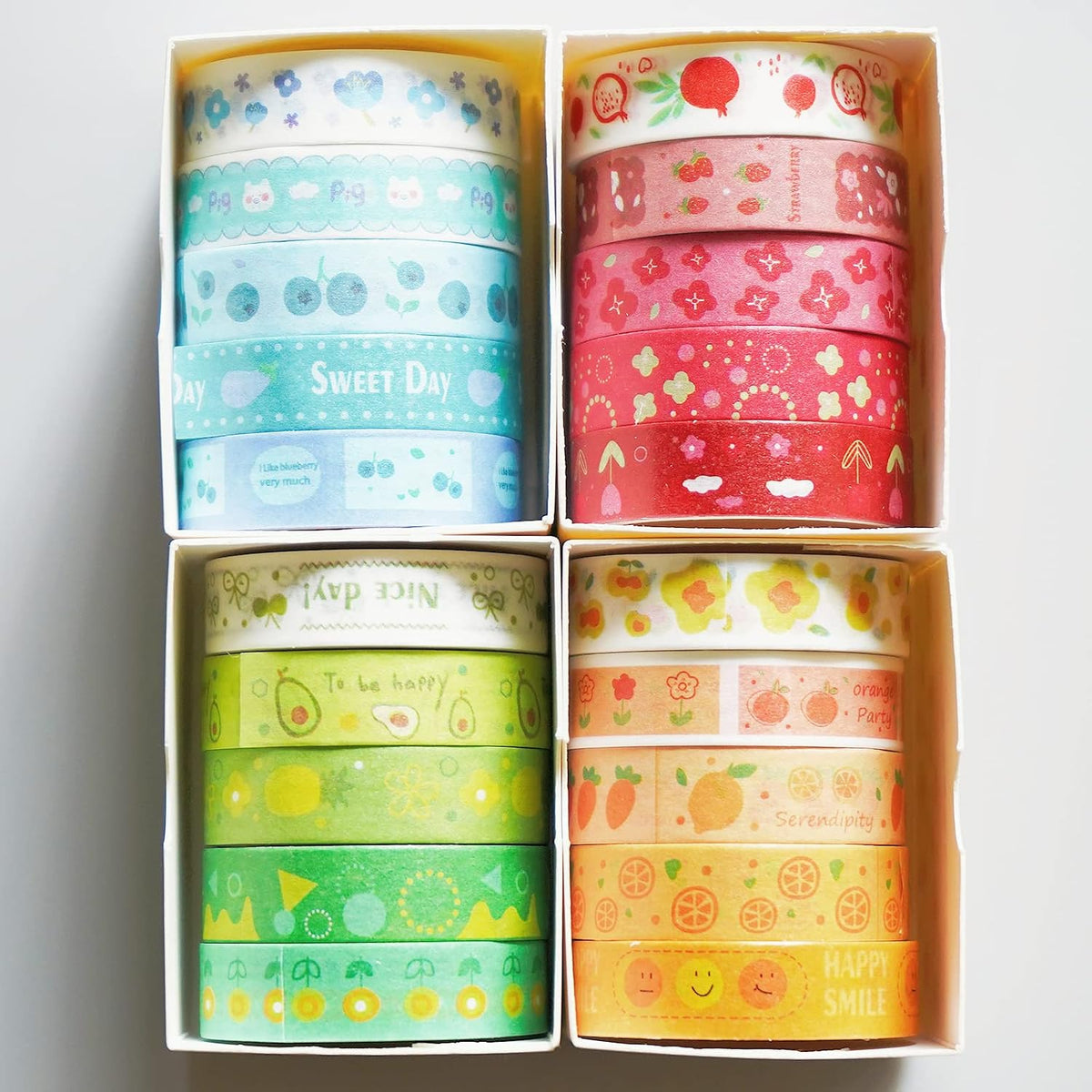 Washi Tape Storage Box, 6-Compartment Grid Slot Plastic Storage Box Jewelry Bead Tool for Washi Tape, Art Supplies and Sticker Container Organizer Case