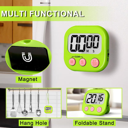 ZILLEEN Classroom Timer for Kids Teachers Digital Timers Blue Green