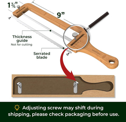 keechee Adjustable Bread Knife for Sourdough and Homemade Loaves