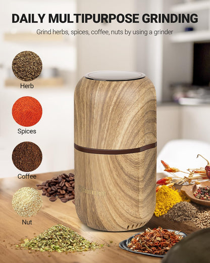 COOL KNIGHT Electric Herb Grinder, Fast Grinding, 120g Large Capacity
