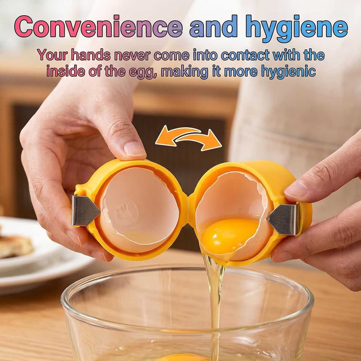 Egg Cracker, 3 PCS Multi Color Egg Cracker Tool Kit for Hard Boiled Eggs