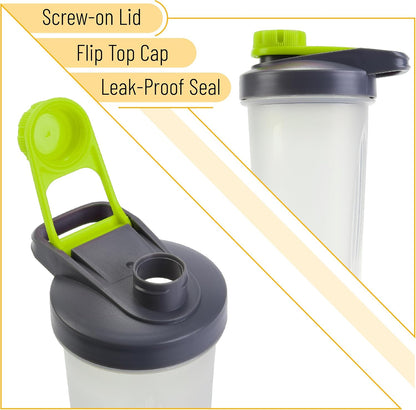 Mr. Pen- Shaker Bottles for Protein Mixes with Twist Cap, 28 oz
