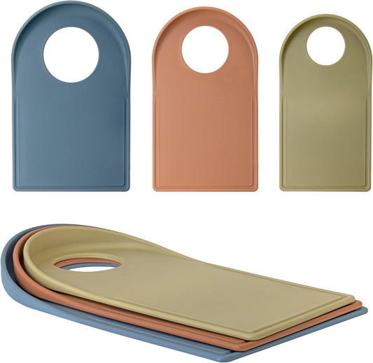 Vigar Cutting Board Set of 3, Kitchen Boards in Assorted Sizes and Colors, Non-Slip and Dishwasher Safe, Multipurpose Chopping Boards for Different Food Types, Essentials for Apartment or House