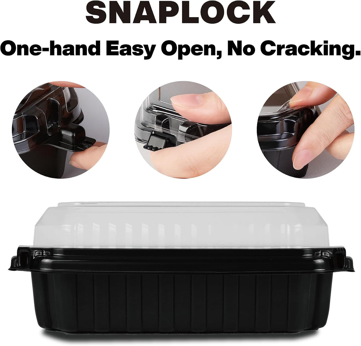 Ultra-Cold Freezer Containers, Frozen Meal Prep Storage with Lids | (-30°C/-22°F), Microwave & Freezer-Safe, Perfect for Frozen Meat, Seafood and Hot Meals, 10" x 8.2" x 3.7", 10 Packs