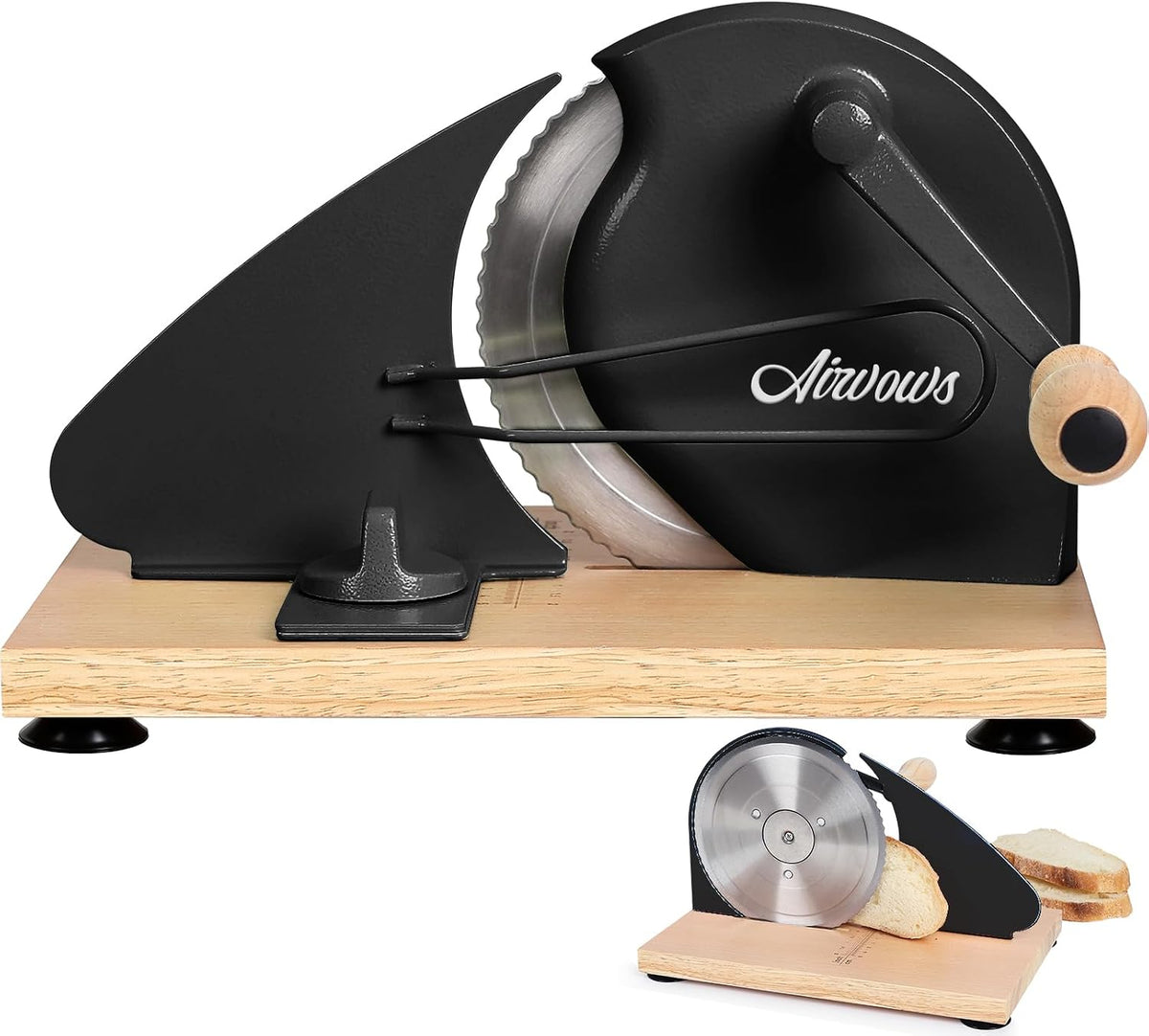 Manual Bread Slicer for Homemade Bread,Even Slicing from Thin to Thick