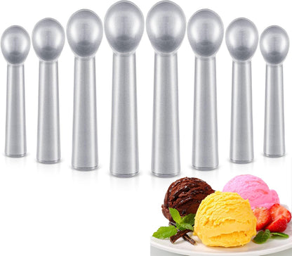 Gejoy Ice Cream Scoop Set, Ice Cream Scoops 7 Inch, Silver