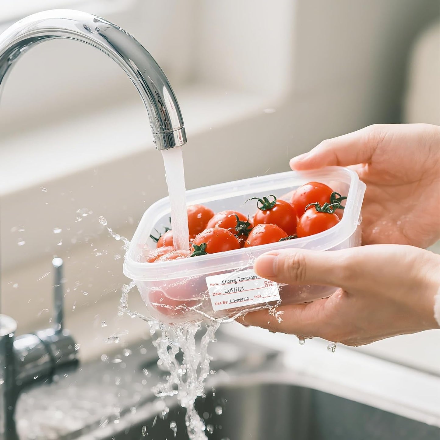 2 Rolls 1000 Pieces Food Labels Stickers, 1x2 inch Removable Food Storage Labels, Freezer Date Stickers for Refrigerator Containers Home and Restaurant Use
