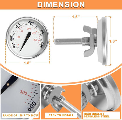 60540 Temperature Gauge for Weber GS4 Spirit II/I 200/300 SER & 22" Kettles