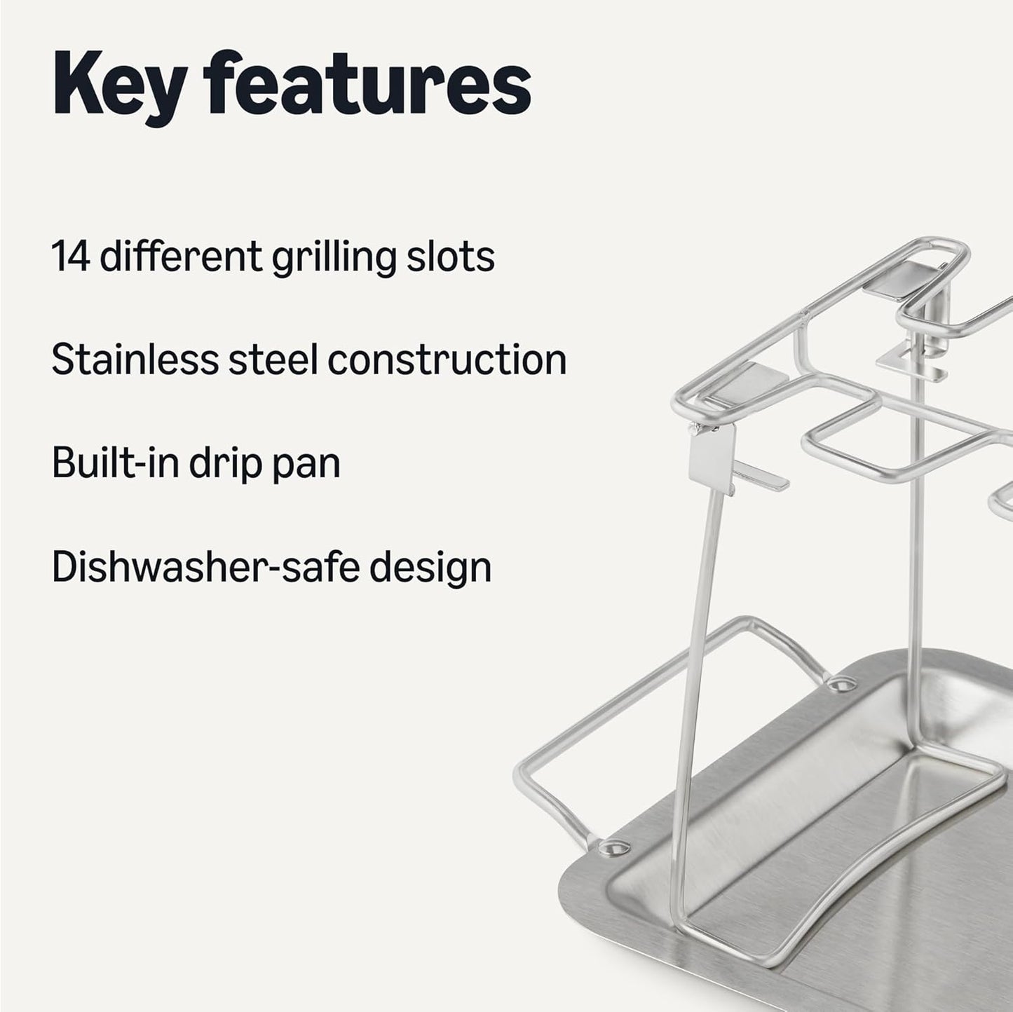 Amazon Basics Grill Brush and Scraper with Deluxe Handle, BBQ Cleaning Tool for Gas, Infrared, Charcoal, Porcelain Grills, Outdoor Grill Accessories
