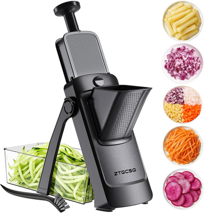 Safe Mandoline Slicer for Kitchen, Vegetable & Food Cutter, Easy to Clean