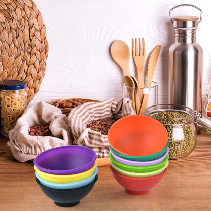 Coopay 16 Pieces Mini Silicone Pinch Bowls Multicolor Heat Resistant Snack Bowls Prep and Serve Bowls, Unbreakable, Flexible, 1.75 Oz (Stripe Colors)