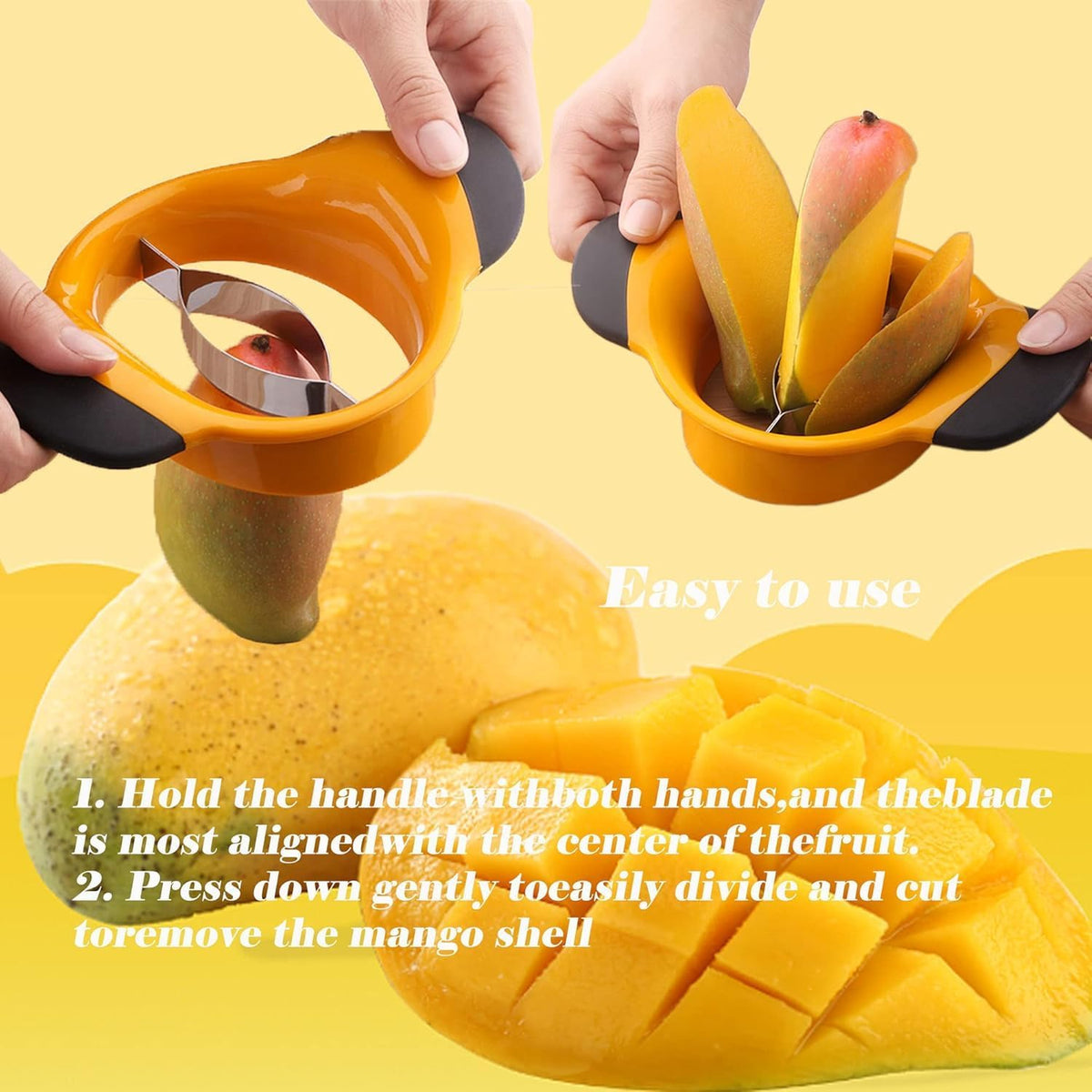 Mango Cutter Tool Mango Seed Remover Stainless Steel Blade Mango Corer