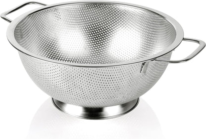 Gulex Colander Stainless Steel 3-Quart, Strainer Kitchen, Dishwasher Safe