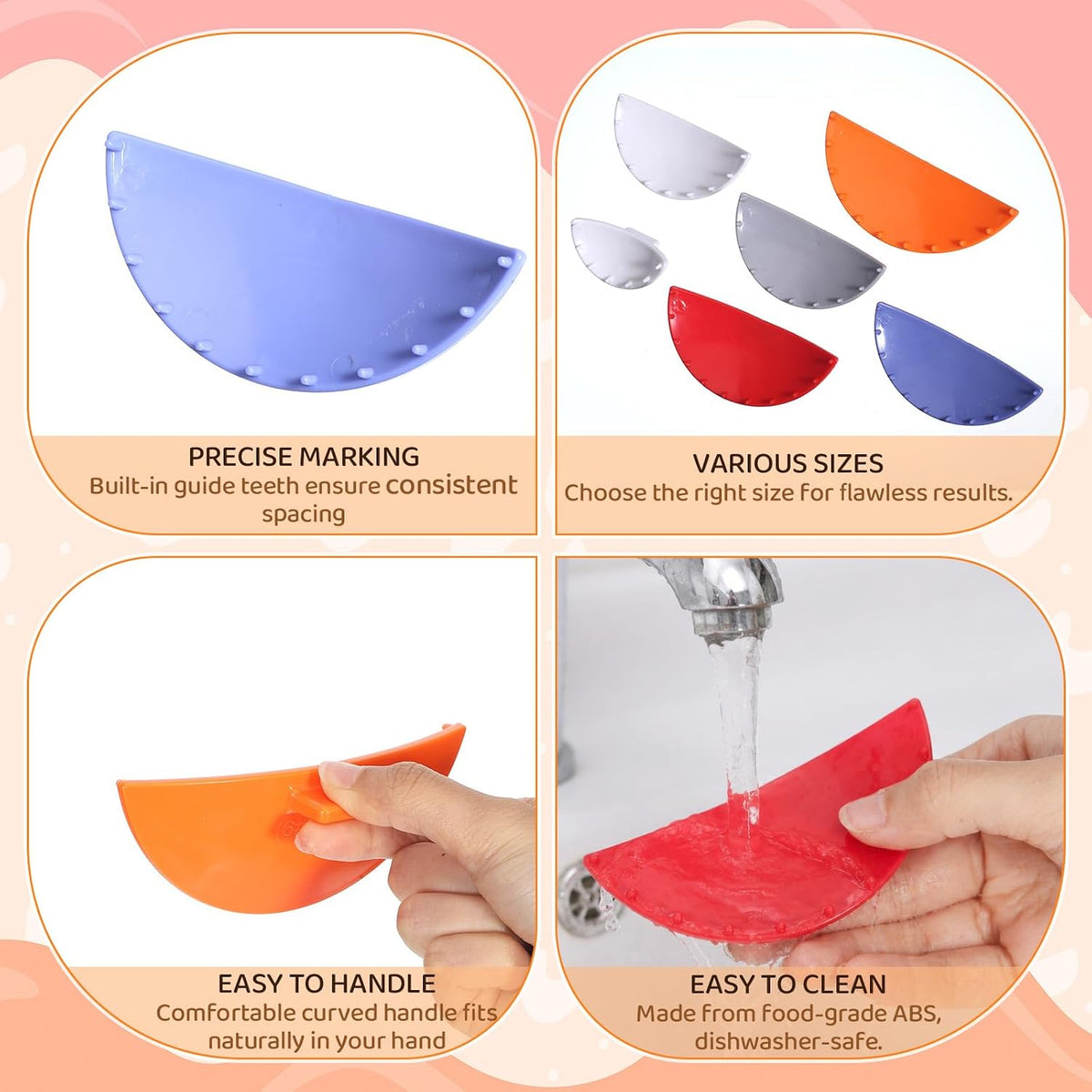 6 Pcs Cake Arch Guide Tool, Cake Drape Spacer Tool for Spaced Piping Baking