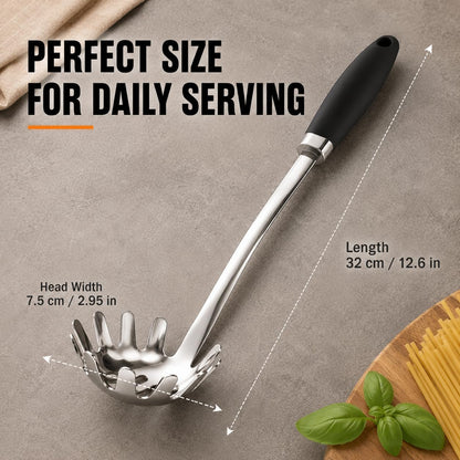 Stainless Steel Slotted Turner Spatula, Metal Spatula for Cast Iron & Stainless Steel Pans, Thin Edge Kitchen Turner for Eggs, Pancakes, Burgers, Dishwasher Safe