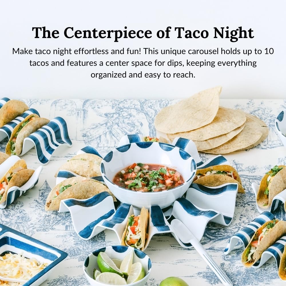 Prepara Talavera Taco Carousel, Red