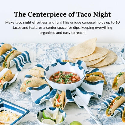 Prepara Talavera Taco Carousel, Red