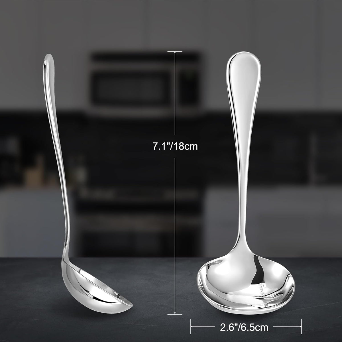 KEAWELL Premium Verona 11-Inch Soup Ladle (1, 11" Soup Ladle)