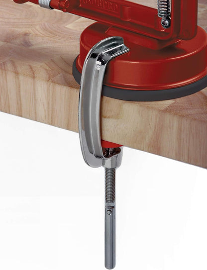 Norpro Apple Master-Apple, Potato, Parer, Slicer & Corer with Vacuum Base & Clamp,Red
