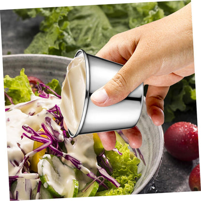 OUNONA 20pcs Stainless Steel Dipping Bowls Sauce Cups for Ketchup Condiments Appetizers for Restaurants and Home Use Versatile Kitchen Storage