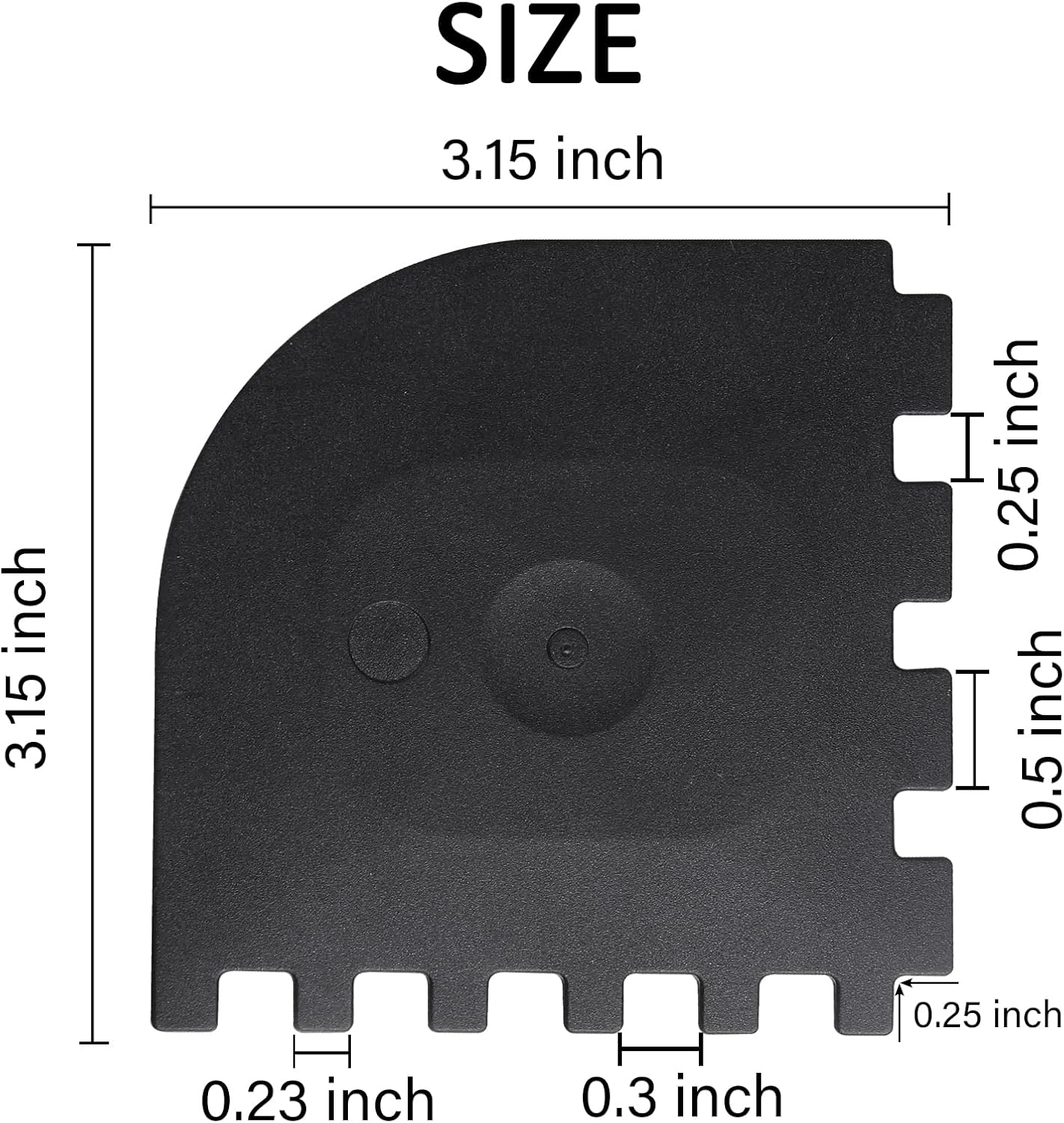 3 Set Plastic Grill Pan Scraper Tool for Griddle Cleaner, Cast Iron Accessories, Kitchen Cleaning Tool Kit