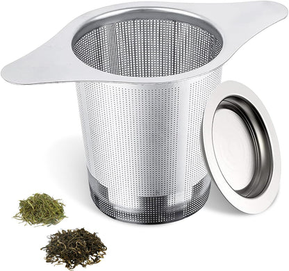 NKOVE Stainless Steel Tea Infuser, Loose Leaf Tea Strainer, Fine Mesh