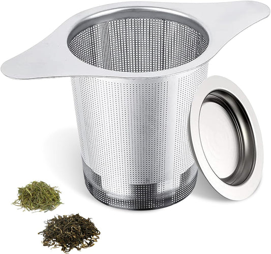 NKOVE Stainless Steel Tea Infuser, Loose Leaf Tea Strainer, Fine Mesh