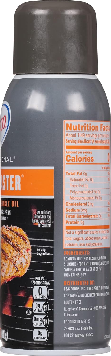 Crisco Professional No-Stick Cooking Spray, Grill Master, 12 Ounce