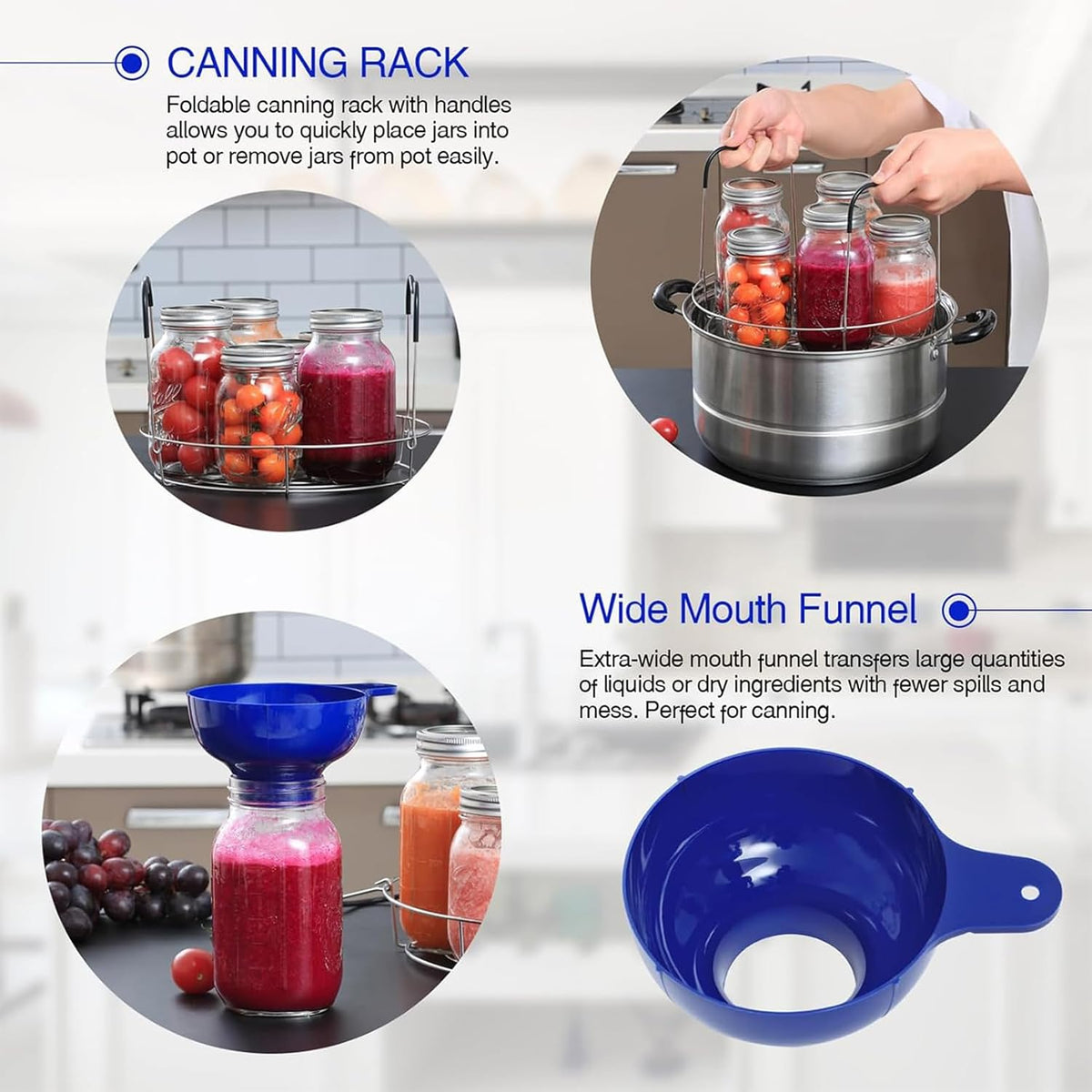 7 Pieces Canning Supplies Kit, Red