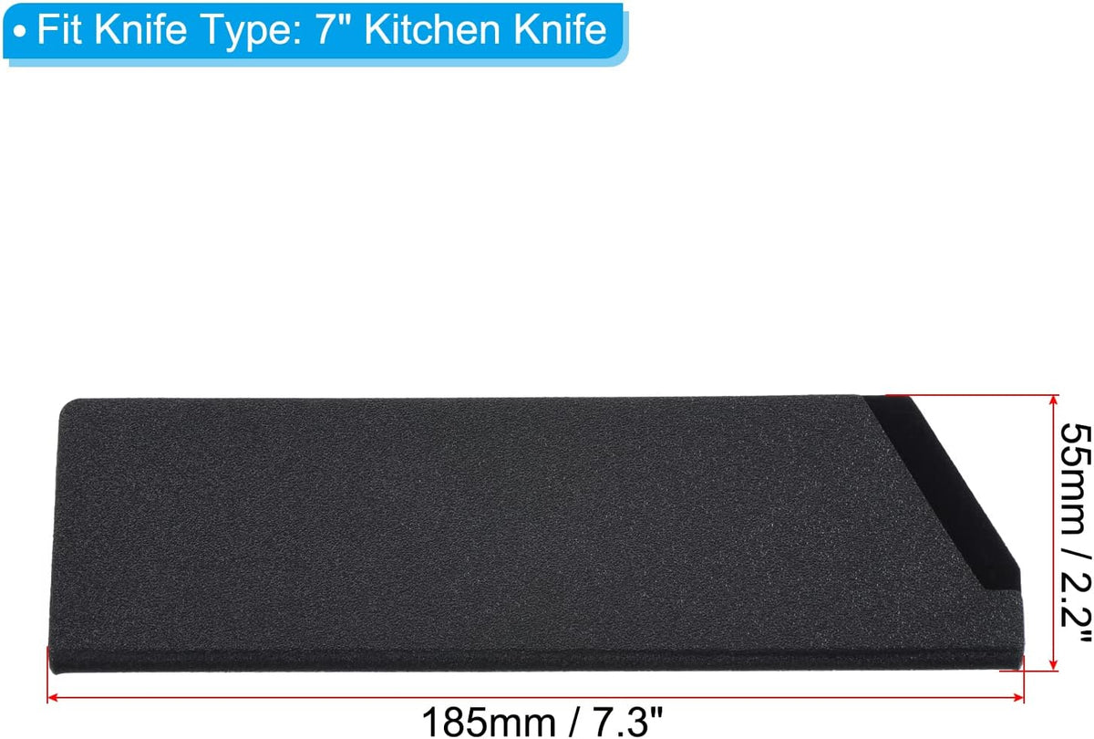 PATIKIL ABS Knife Cover Sleeves for 8" Chef Knife, Knives Edge Guard Blade Protector Universal Knife Sheath for Home Kitchen, Black