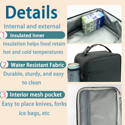 Kulle Astronaut Lunch Box for Boys, Insulated Kids Lunch Bag with Freezable Compartment, Thermal Reusable Lunchbox for School, Outdoor, Daycare - Space Theme Design