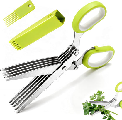 5 Layer Vegetable Shears, Herb Scissors for Chopping Greens & Herbs
