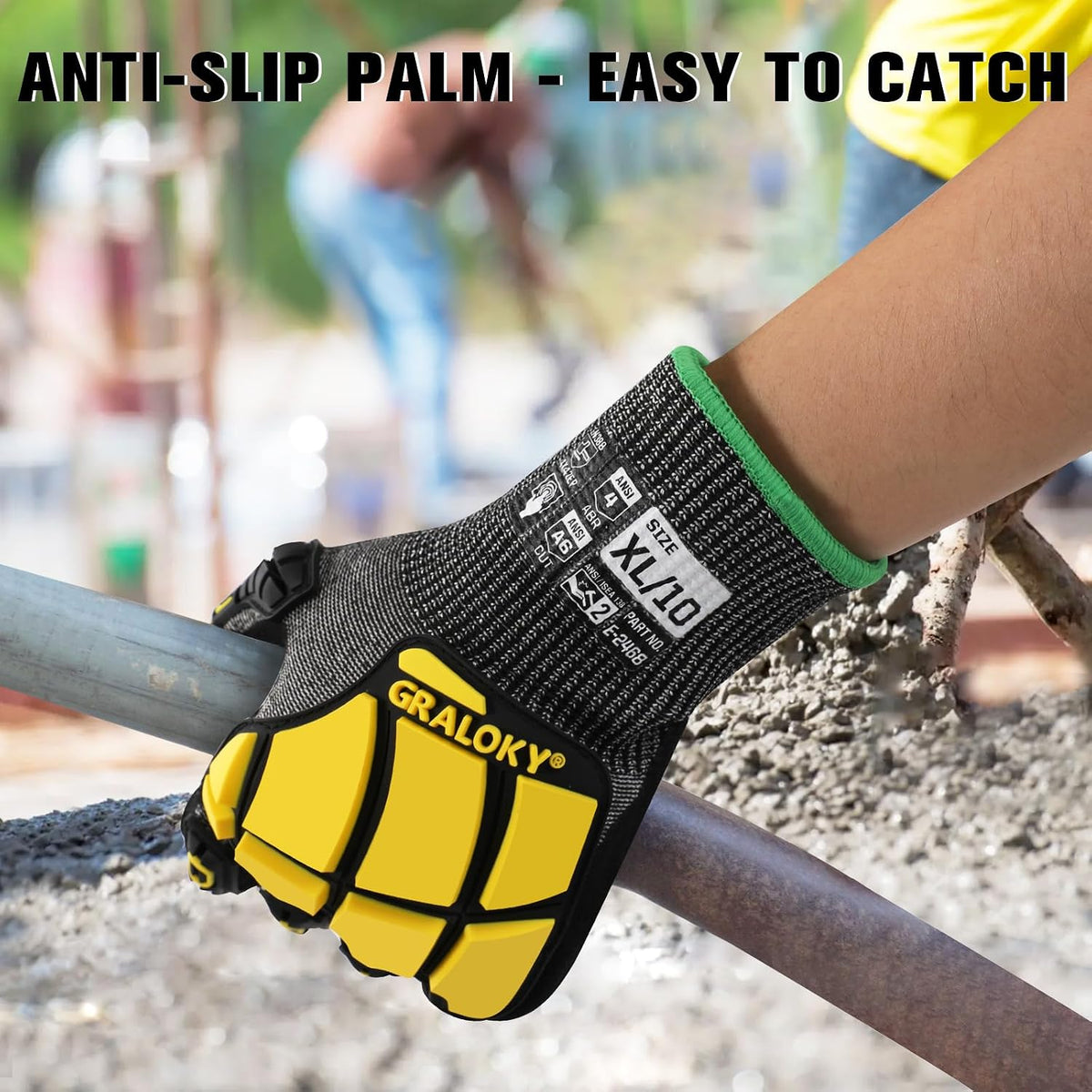 Safety Work Gloves Men Women, ANSI A6 Cut Resistant Gloves