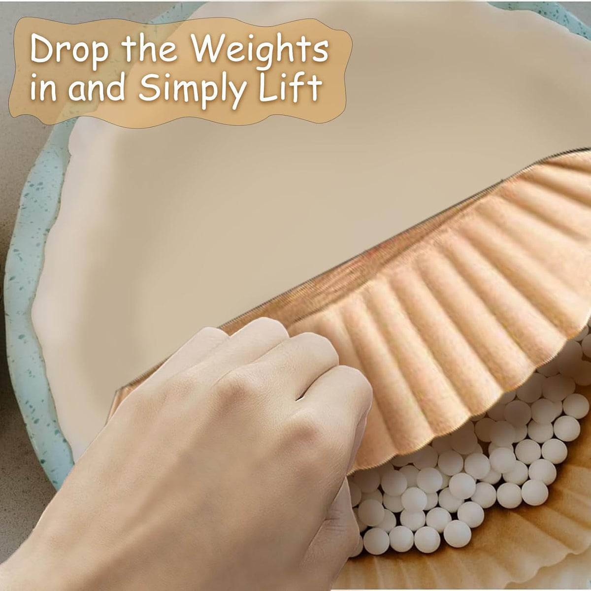 100pcs Parchment Paper for Pie Weights, Pie Crust Weights for blind baking