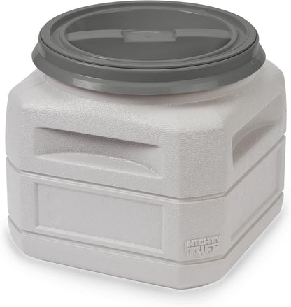 Mighty Tuff Airtight Dog Food Storage Container – 13 Gal, up to 54 lb Capacity – Cat and Dog Food Container with Twist Lid & Handles – BPA-Free, Made in USA