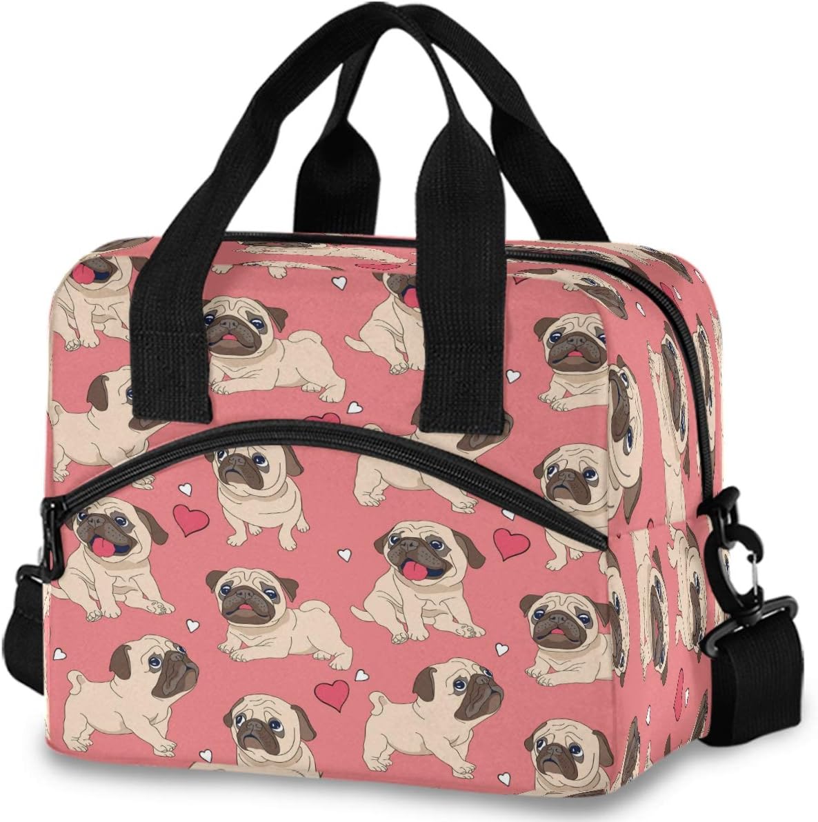 Colorful Leopard Insulated Lunch Bag Rainbow Animals Skin Print Reusable Cooler Lunch Tote Box with Shoulder Strap for Work Picnic School Beach
