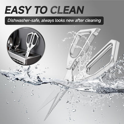 2-Pack Heavy Duty Stainless Steel Kitchen Scissors