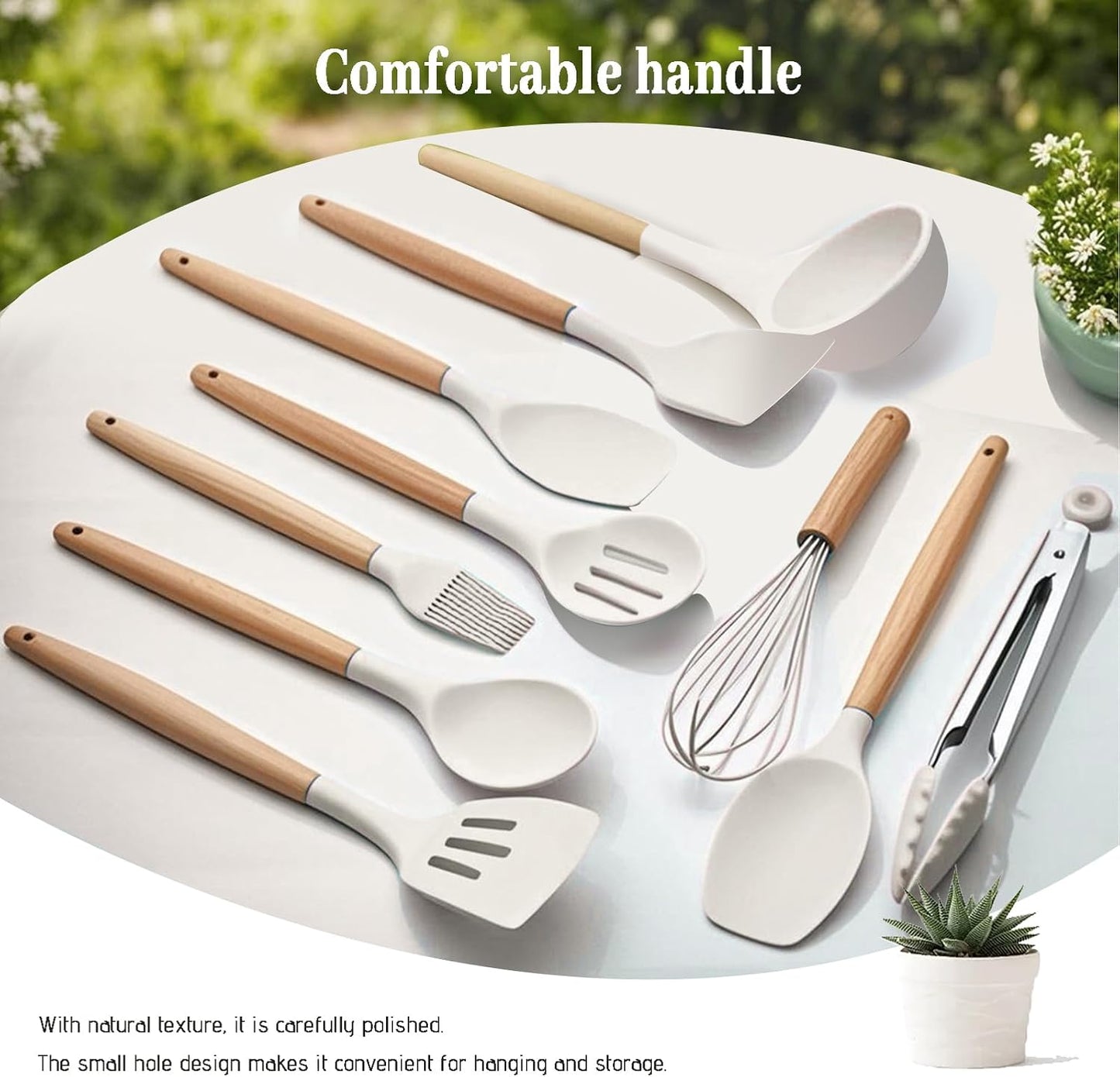 Silicone Cooking Utensils Set For Kitchen, Spoons Spatula Spatulas Accessories, Baking Heat Resistant Cookware De Home, Rubber New Apartment Decor, Plastic Nonstick Turner Tool (black)