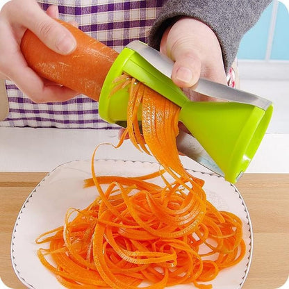 Multifunction Spiralizer Vegetable Spiral Slicer Zucchini Pasta Noodle Spaghetti Cutter Maker Kitchen Gadgets-green
