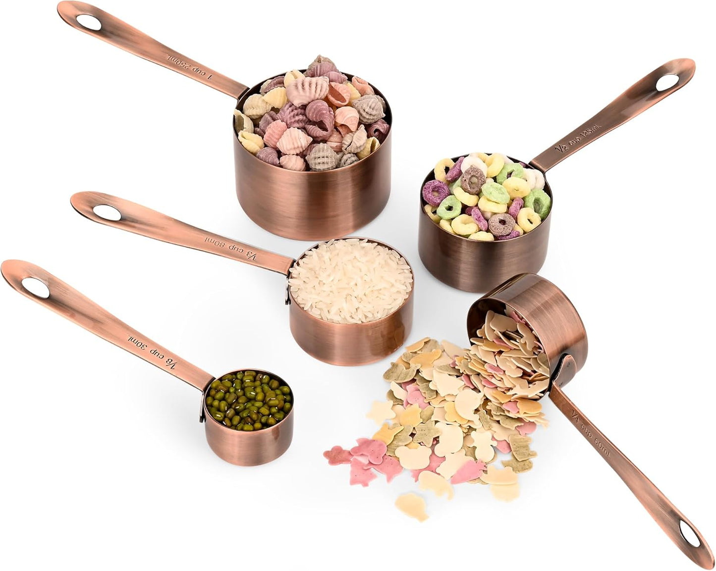 Measuring Cups and Spoons Set of 12, Stainless Steel Stackable Measuring Cups and Spoons Set With Leveler, Metal Measuring Spoons and Cups for Dry or Liquid Ingredients During Kitchen & Baking