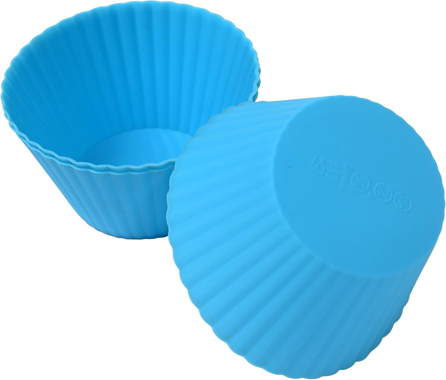 Webake Jumbo Silicone Muffin Cups, 3.5 Inch Jumbo Silicone Baking Cups Reusable Cupcake Liners Nonstick Large Cake Cups Set Stand Alone Cupcake Holder, 12 Pack Auto Cup Holder Liner