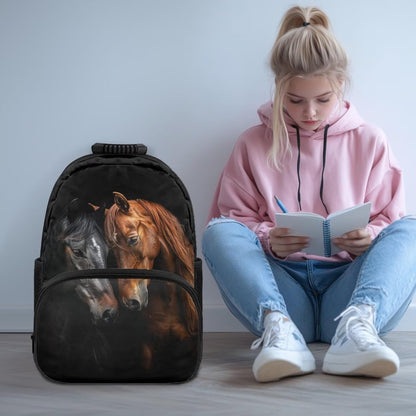 Cute Capybara Pizza Backpack for Girls, 5 Pcs Boys School Bag Set for Kids, 17 Inch Backpacks Lunch Pencil Box Reusable Utensils Case Set for Middle Elementary School, 3rd Grade Backpack