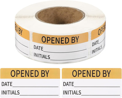 PATIKIL 500 Pcs Expired Date Label Stickers Roll, 2 x 1 Inch Removable Inventory Labels Adhesive Food Sticker Roll for Marking Organizing Inventory and Food Container, White and Black