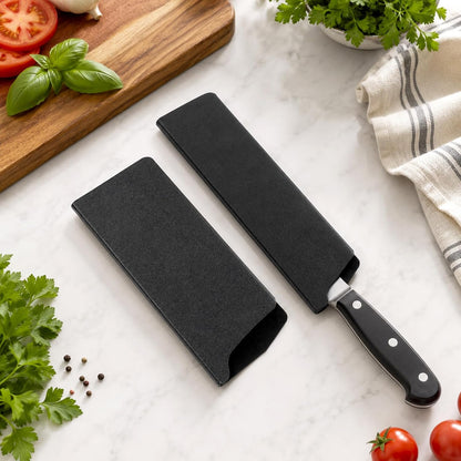 2 PCS Universal Knife Sleeves, Chef Knife Guards with Soft Flock‑lined Inside