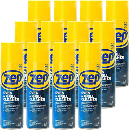 Zep Heavy-Duty Oven and Grill Cleaner - 19 oz (Case of 2) ZUOVGR19 - Dissolves Grease on Contact, on Burners, Grates and Drip Pans