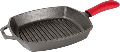 Lodge Silicone Hot Handle Holder for 9 Inch and Larger Skillets, Red