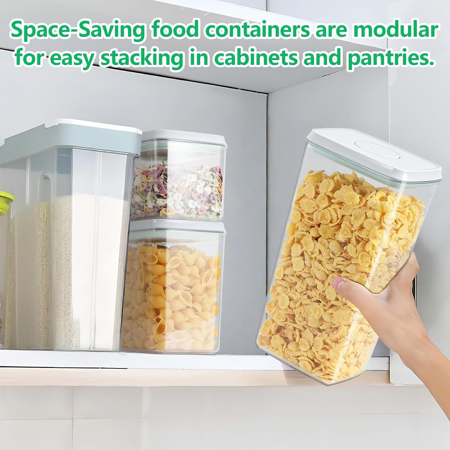 TBMAXS Versatile Storage Container Bin with Pop-up Lid & Scoop, Rice Flour Container Dog Cat Food Storage Container, Laundry Room Organization Household Essentials Kitchen Pantry Organizers