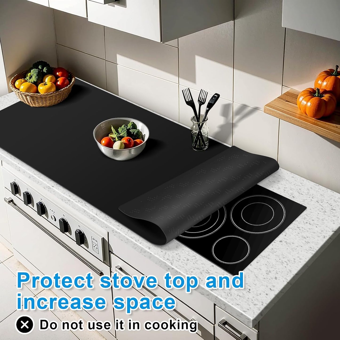 AECHY Extra Large Silicone Mat 78.74”x19.69”x0.08”, Multipurpose Silicone Mat Thick Heat Resistant Mat Shipped Rolled Up Kitchen Counter Mat Nonslip Silicone Mats for Kitchen Counter Translucent